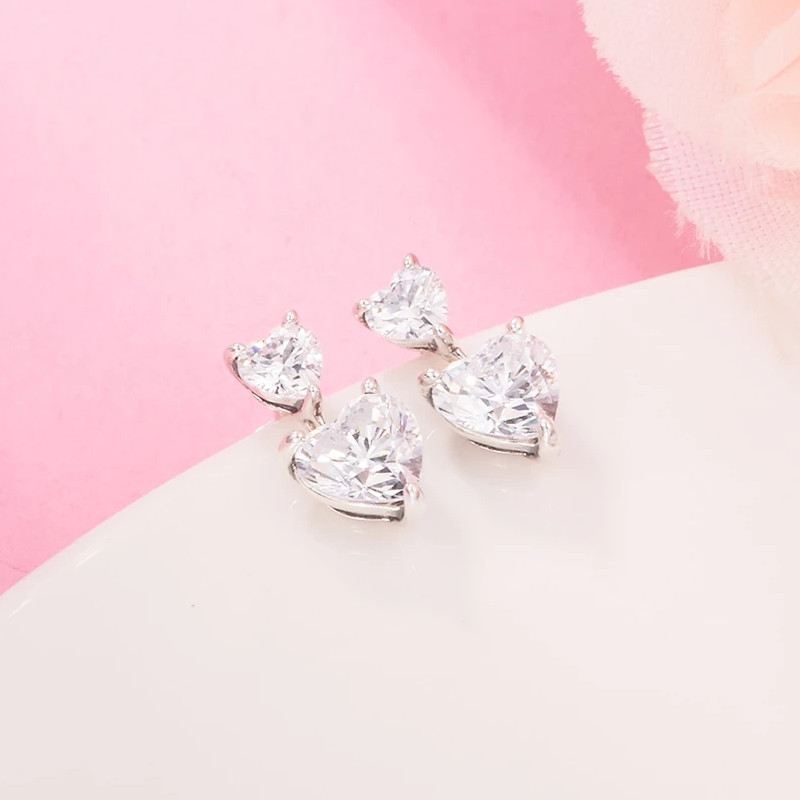 Authentic 925 Sterling Silver Double Heart Sparkling Stud Earrings luxury for Women 2022 New Mother's day Girls Fit Pandora Fashion Jewelry Brincos 291199C01
Authentic 925 Sterling Silver Double Heart Sparkling Stud Earrings luxury for Women 2022 New Mother's day Girls Fit Pandora Fashion Jewelry Brincos 291199C01