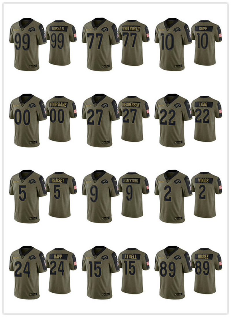 Los Angeles''Rams''MEN WOMEN''NFL''YOUTH Taylor Rapp Aaron Donald Cooper Kupp Matthew Stafford Salute To Service Limited football Jersey
Los Angeles''Rams''MEN WOMEN''NFL''YOUTH Taylor Rapp Aaron Donald Cooper Kupp Matthew Stafford Salute To Service Limited football Jersey