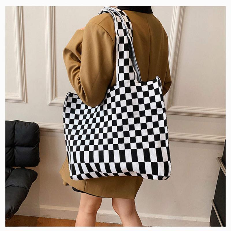 Evening Bags Tote Shopping Bag Large Capacity Soft Women Knitted Shoulder Handbag, Green blue
Evening Bags Tote Shopping Bag Large Capacity Soft Women Knitted Shoulder Handbag, Green blue
