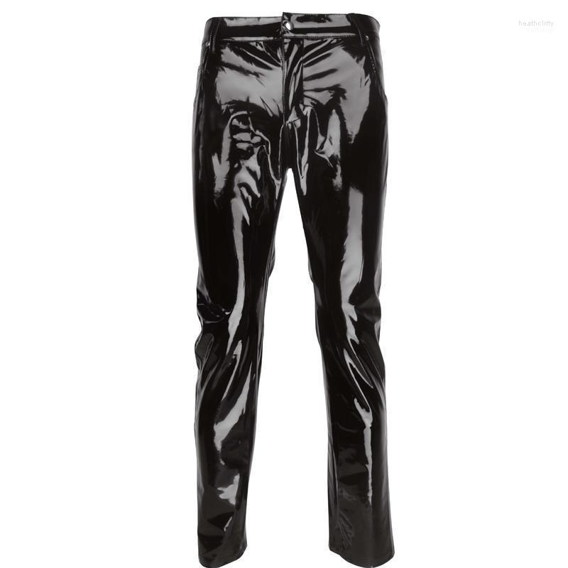 Men' Pants Black Party Stage Performance Slim Fit Biker Faux Leather Shiny PVC Latex Trousers Fashion Motorcycle Mens PantsMen' Heat22, 6005
Men' Pants Black Party Stage Performance Slim Fit Biker Faux Leather Shiny PVC Latex Trousers Fashion Motorcycle Mens PantsMen' Heat22, 6005