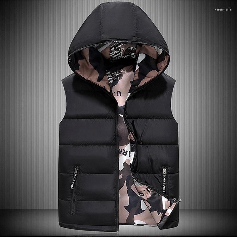 Men's Vests Men Hooded Vest Jacket 2022 Autumn Winter Down Jackets Wear On Both Sides Puffer Camouflage Sleeveless Waistcoat Kare22, Wish5060 grey
Men's Vests Men Hooded Vest Jacket 2022 Autumn Winter Down Jackets Wear On Both Sides Puffer Camouflage Sleeveless Waistcoat Kare22, Wish5060 grey