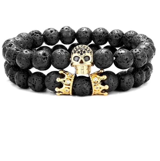 2pcs/set volcanic stone tube crown stone 8mm skull tube gold silver copper cz zircon cubic zirconia beads bohemian Bracelet agate Onyx Stone Bangles hj5f
2pcs/set volcanic stone tube crown stone 8mm skull tube gold silver copper cz zircon cubic zirconia beads bohemian Bracelet agate Onyx Stone Bangles hj5f