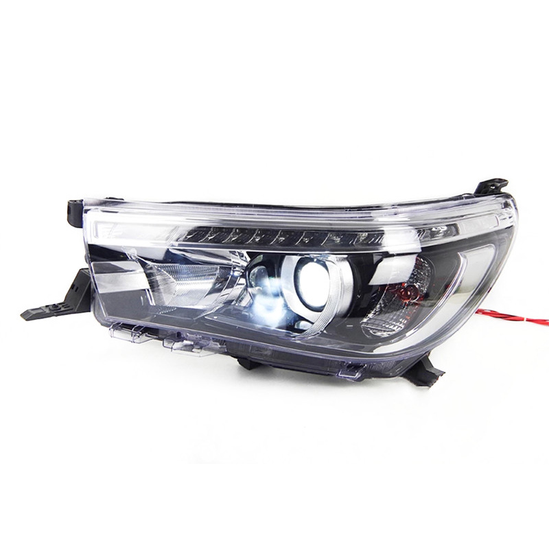 LED Headlight For Toyota Hilux Revo LED Headlights 15-19 Car Front Lamp Dynamic Turn Signal Daily Working Light