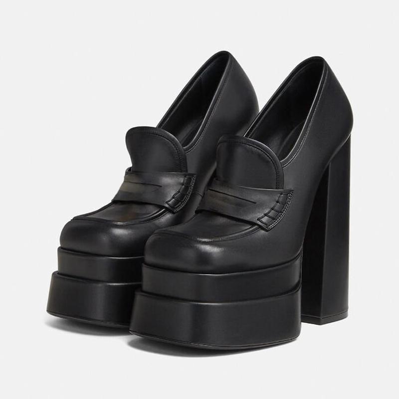 Dress Shoes Fashion Double Layer Platform High Heels Pumps For Women Spring Summer Designer Luxury Thick Loafers Party Casual LadiesDress, Black
Dress Shoes Fashion Double Layer Platform High Heels Pumps For Women Spring Summer Designer Luxury Thick Loafers Party Casual LadiesDress, Black
