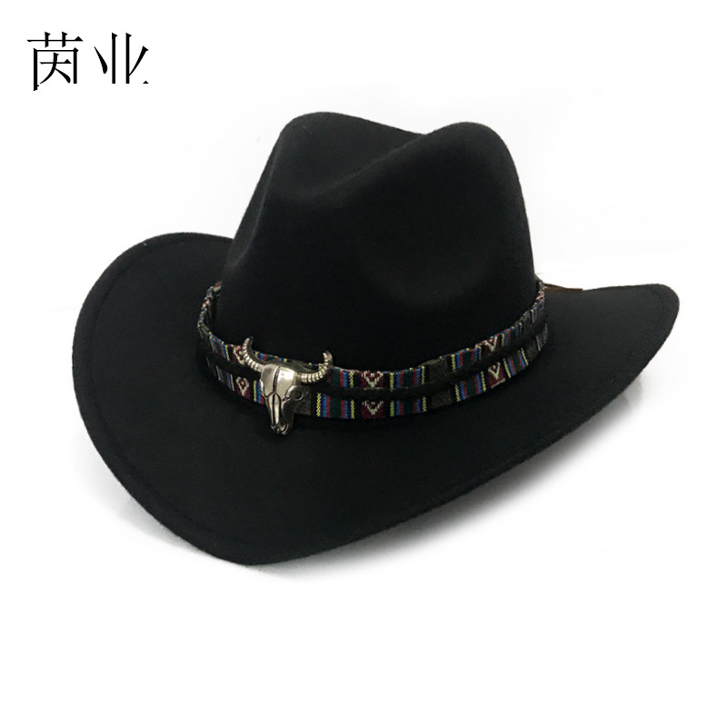 Cross-Border Hot Selling Cow Head West Cowboy Hat Woolen Jazz Top Hat Men Ladies National Style Autumn and Winter Felt Cap Broad-Brimmed Hat, Red
Cross-Border Hot Selling Cow Head West Cowboy Hat Woolen Jazz Top Hat Men Ladies National Style Autumn and Winter Felt Cap Broad-Brimmed Hat, Red