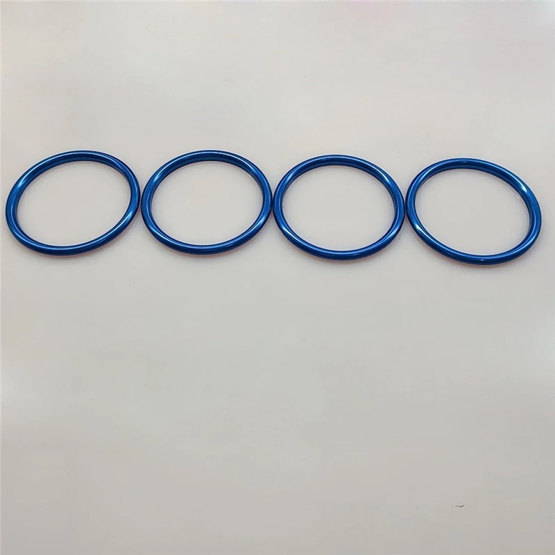 Car Accessories Parts 4Pcs For Audi A1 2010-2017 Aluminium Alloy Air Outlet Sticker Instrument Panel Air Outlet Decoration Ring