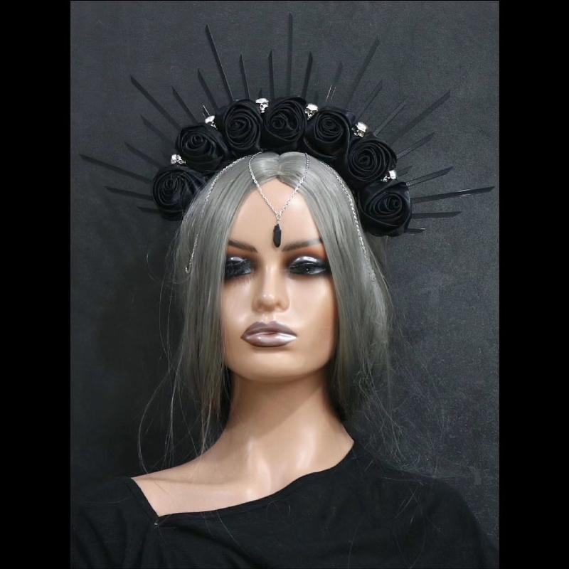 Hair Clips & Barrettes Rose Crown Skull Goddess Spiked Headband Festival Met Gala Sunburst Dark Witch Cosplay PartyHair HairHair
Hair Clips & Barrettes Rose Crown Skull Goddess Spiked Headband Festival Met Gala Sunburst Dark Witch Cosplay PartyHair HairHair