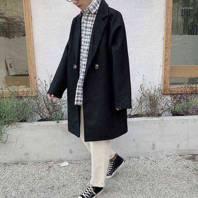 Men's Wool & Blends Winter Thick Woolen Coat Warmth And Fashion Casual Long Men Streetwear Loose Cloth Jacket Mens Overcoat -XL Kend22 T220810, Black
Men's Wool & Blends Winter Thick Woolen Coat Warmth And Fashion Casual Long Men Streetwear Loose Cloth Jacket Mens Overcoat -XL Kend22 T220810, Black