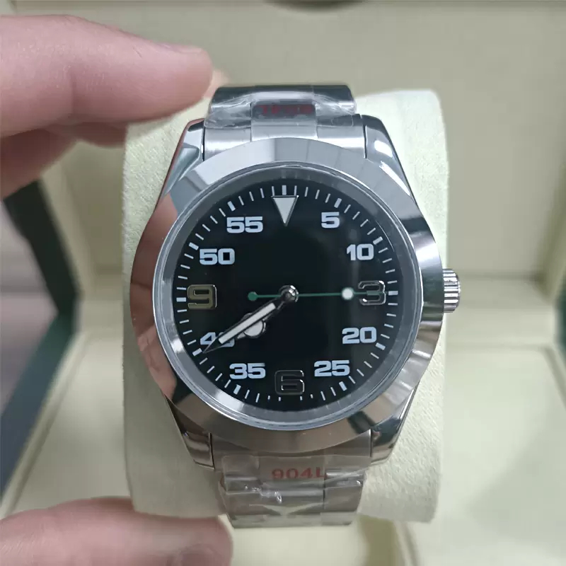 SW Luxury Mens Watch 40mm Selling Air King Stainless Steel Sapphire Glass Mirror Automatic Mechanical Wristwatches sky 116900 Standard for successful 126900
SW Luxury Mens Watch 40mm Selling Air King Stainless Steel Sapphire Glass Mirror Automatic Mechanical Wristwatches sky 116900 Standard for successful 126900