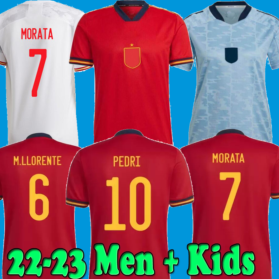 New 2022 Spain soccer jersey PEDRI FERRAN MORATA A.INIESTA PEDRI Espana Camiseta 21 22 23 European Cup ALCACER SERGIO men women kit uniformes Fans Player version 2023, 22 23 home 2 patch
New 2022 Spain soccer jersey PEDRI FERRAN MORATA A.INIESTA PEDRI Espana Camiseta 21 22 23 European Cup ALCACER SERGIO men women kit uniformes Fans Player version 2023, 22 23 home 2 patch