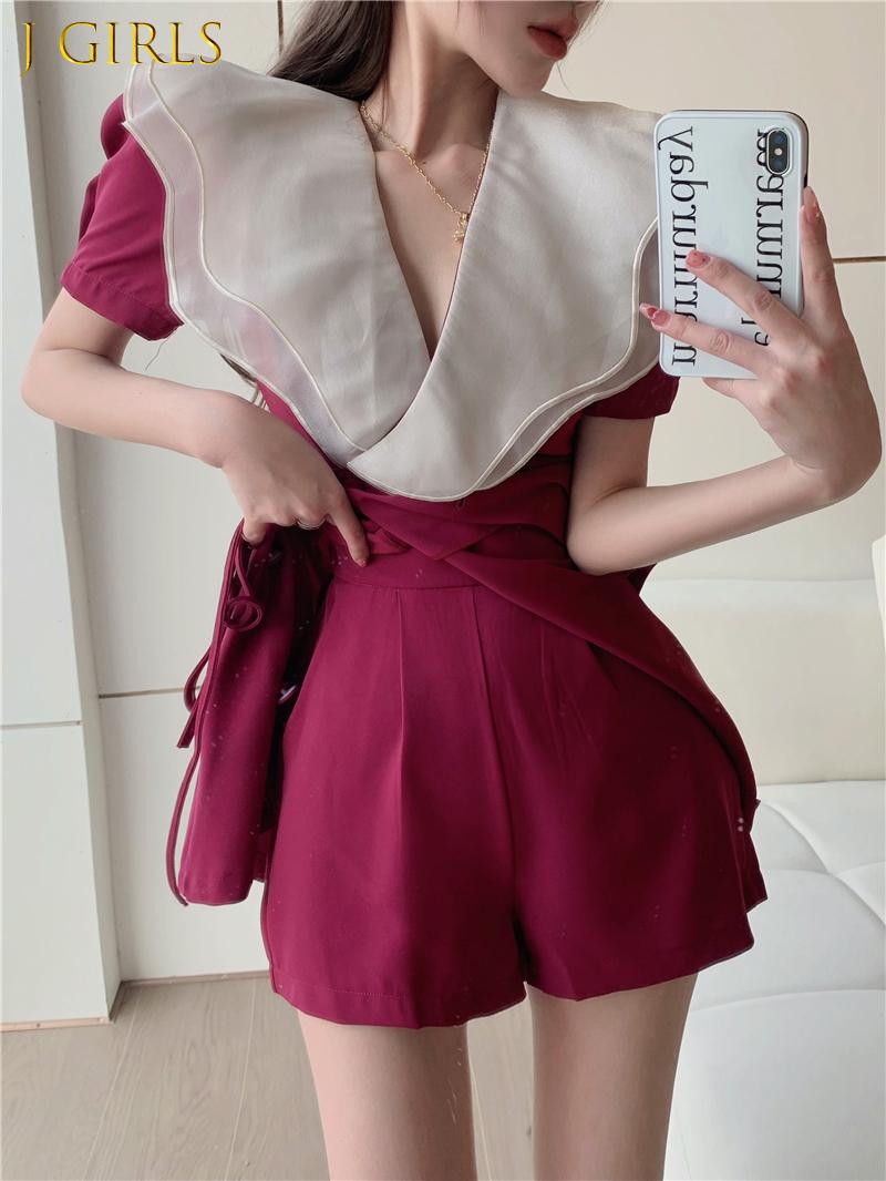 Women' Tracksuits GIRLS 2022 Summer Fashion Women Two Pieces Sets Puff Sleeve Hit Color Ruffle V-neck Slim Waist Dress Top High ShortsWomen, Black
Women' Tracksuits GIRLS 2022 Summer Fashion Women Two Pieces Sets Puff Sleeve Hit Color Ruffle V-neck Slim Waist Dress Top High ShortsWomen, Black