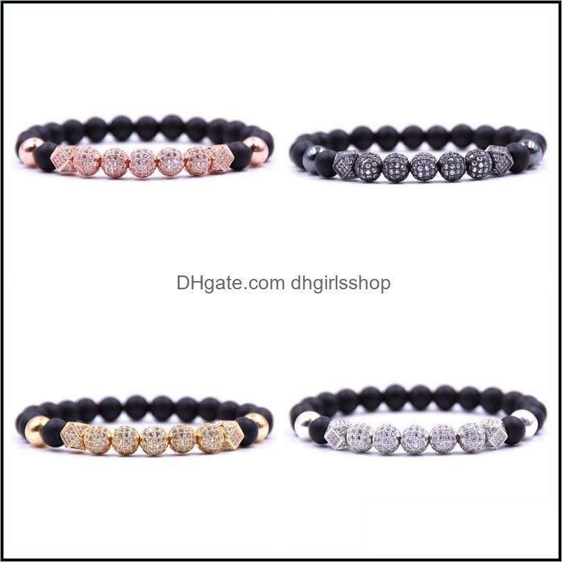 Beaded Strands Bracelets Jewelry Natural Stone Micro Inlaid Copper Ball Zircon Bracelet Charm Beads Men And Women Black Matte Agate N Dhgaz
Beaded Strands Bracelets Jewelry Natural Stone Micro Inlaid Copper Ball Zircon Bracelet Charm Beads Men And Women Black Matte Agate N Dhgaz