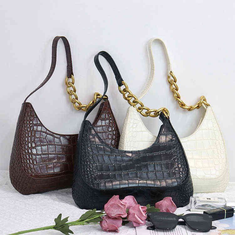 Designer lady bag Spring and Summer 2022 New Pattern Stick Bag Chain Leather Women's Armpit Single Shoulder Crescent, Black
Designer lady bag Spring and Summer 2022 New Pattern Stick Bag Chain Leather Women's Armpit Single Shoulder Crescent, Black