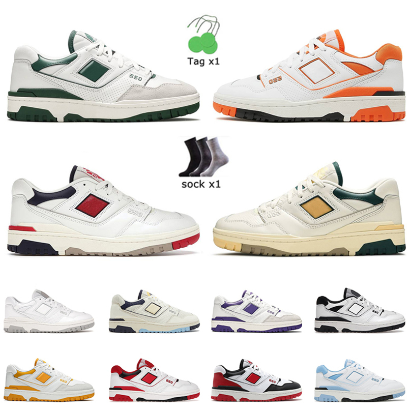 New Bests Quality 550 Shoes Mens Women Designer Casual Shoe BB550 Low Panda Oak Leaf Green Trainers White Grey Green Yellow Rich Paul Luxury 7JDA