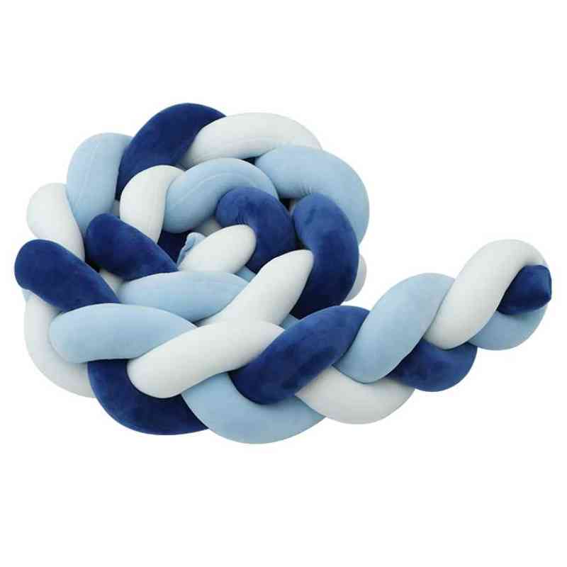 2M/3M Baby Bed Bumper Infant Cradles Bumper Baby Knot Braid Pillow Cushion Newborn Crib Protector G220421
