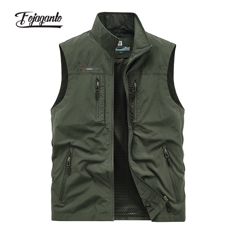 FOJAGANTO Men Spring and Autumn Vest Solid Color Casual Outdoor Cargo Loose Fashion Thin Multi Pocket Male 220727, Black
FOJAGANTO Men Spring and Autumn Vest Solid Color Casual Outdoor Cargo Loose Fashion Thin Multi Pocket Male 220727, Black