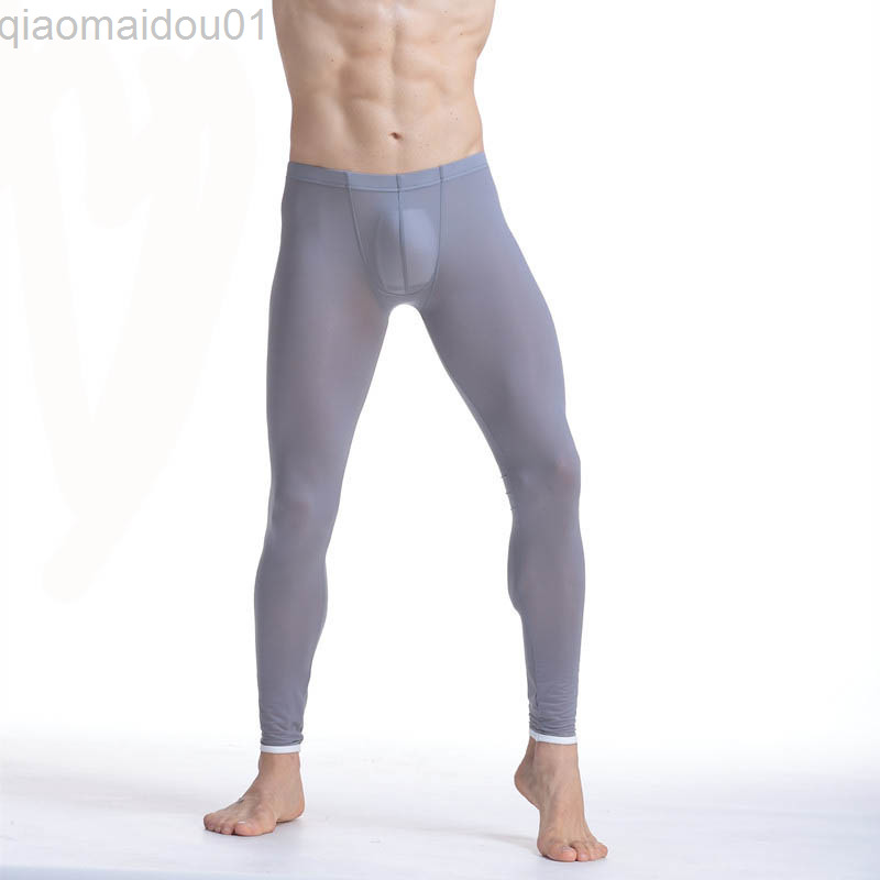 z male thermal underwear brand men long leggings bottom thermo elastic silky translucent pajamas ice silk vetement L220809, Grey
z male thermal underwear brand men long leggings bottom thermo elastic silky translucent pajamas ice silk vetement L220809, Grey