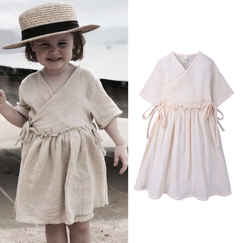 Toddler Baby Girl Summer Cotton Linen Dress Ruffle Kids Casual Dresses Children Casual Lace Up Dress, White
Toddler Baby Girl Summer Cotton Linen Dress Ruffle Kids Casual Dresses Children Casual Lace Up Dress, White
