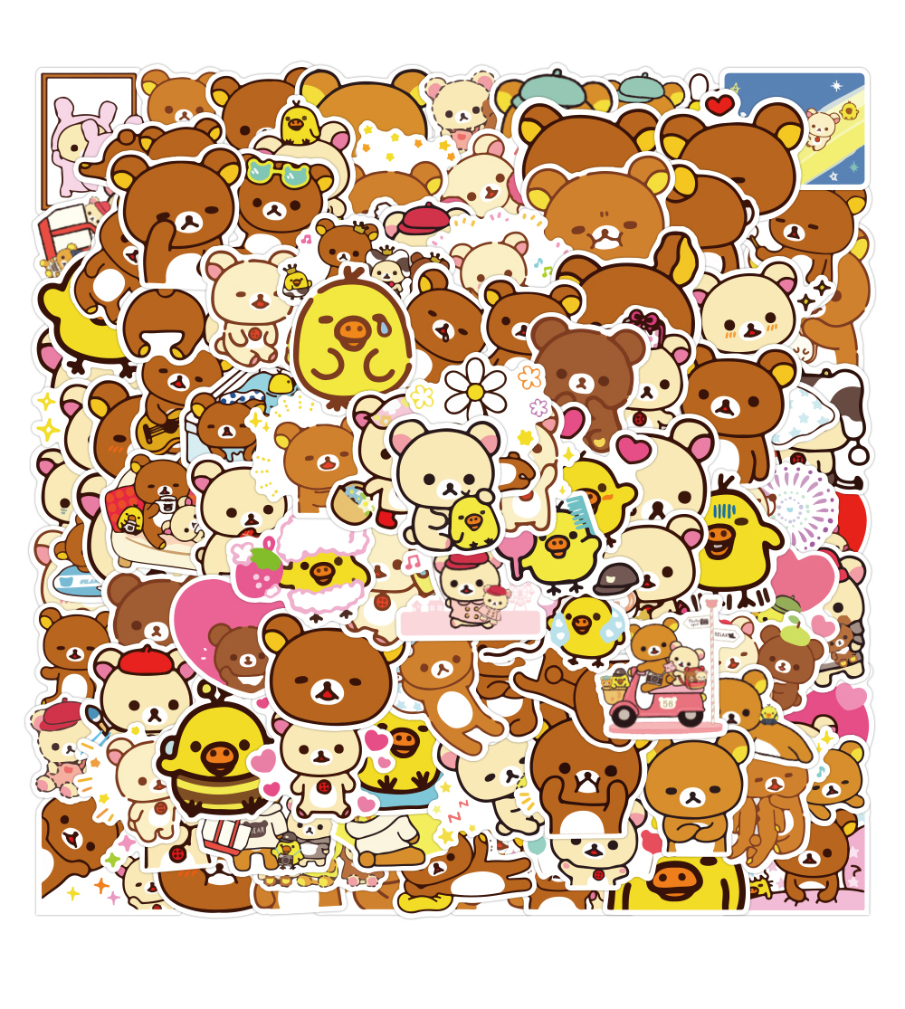 100pcs/set Kawaii Rilakkuma Bear Cute Cartoon Stickers Pack For Guitar DIY Toy Bicycle Skateboard Laptop Luggage Waterproof
100pcs/set Kawaii Rilakkuma Bear Cute Cartoon Stickers Pack For Guitar DIY Toy Bicycle Skateboard Laptop Luggage Waterproof