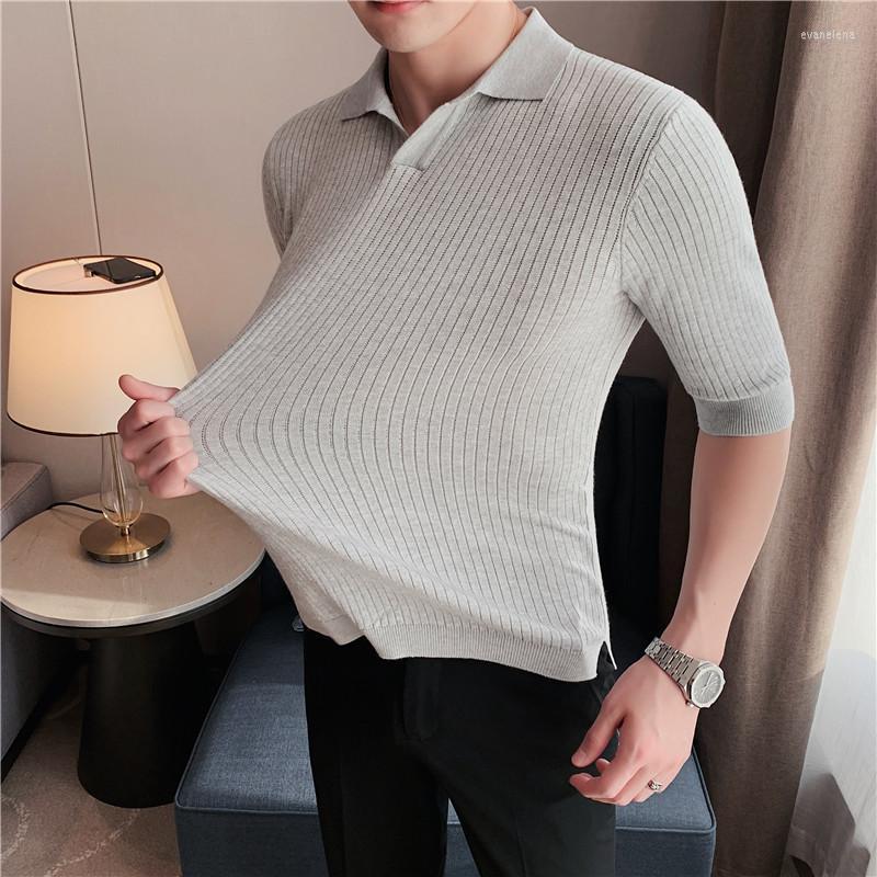 Men's Polos Knitted Shirts For Men Summer Short Sleeve Lapel High Elasticity Tee Tops Casual Business Social Male ClothingMen's Men'sMen's E, Gray
Men's Polos Knitted Shirts For Men Summer Short Sleeve Lapel High Elasticity Tee Tops Casual Business Social Male ClothingMen's Men'sMen's E, Gray
