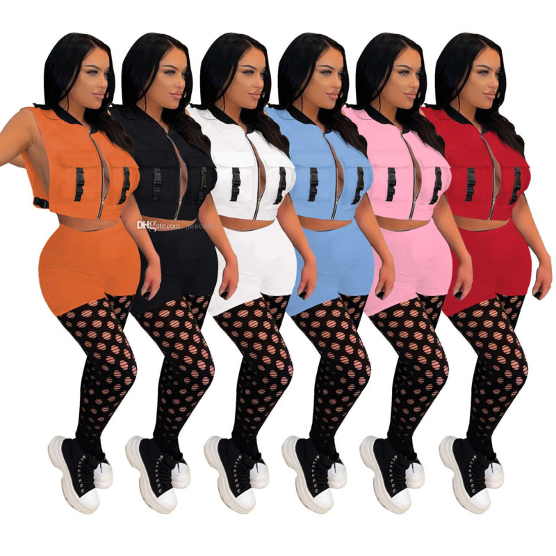 Designer 2 Piece Pants Short Sets Fashion Ziper Versatile Short Coats Tops Shorts Suits 2022 Summer Sportwear Ladies Sweatsuits, Sky blue
Designer 2 Piece Pants Short Sets Fashion Ziper Versatile Short Coats Tops Shorts Suits 2022 Summer Sportwear Ladies Sweatsuits, Sky blue