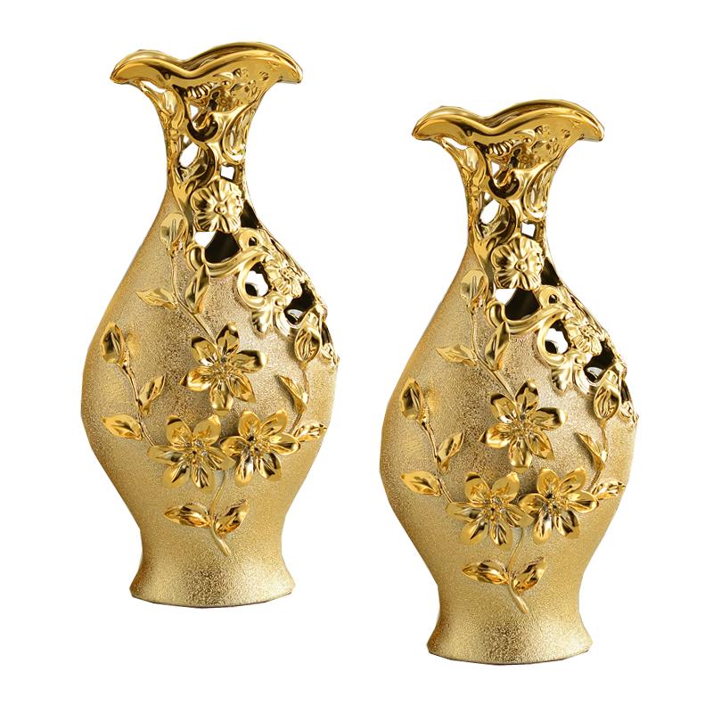 Vases European TV Cabinet Decoration Modern Ceramic Golden Vase Home Furnishing Articles For Living Room
Vases European TV Cabinet Decoration Modern Ceramic Golden Vase Home Furnishing Articles For Living Room