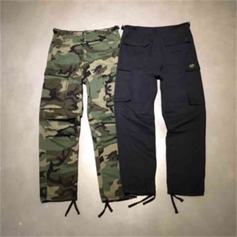 19ss Carhar Wip Twill Canvas Three-dimensional Pocket Overalls, Black