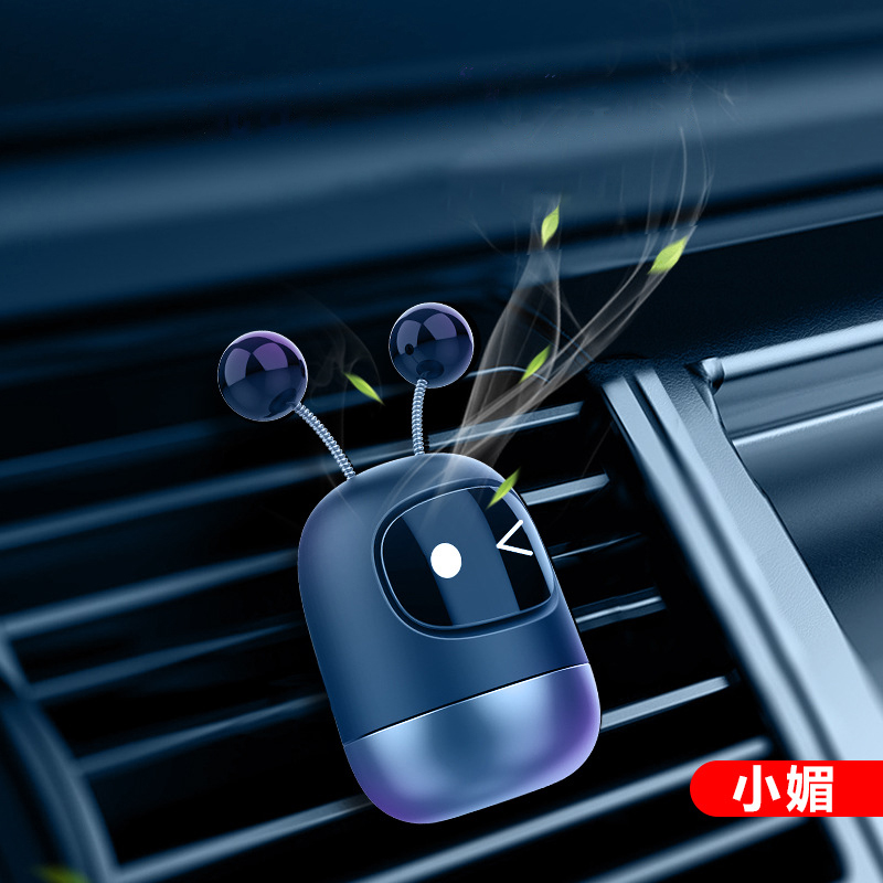 Car Air Freshener Robot shape diffuser Solid Perfume car Lovely expression interior accessories