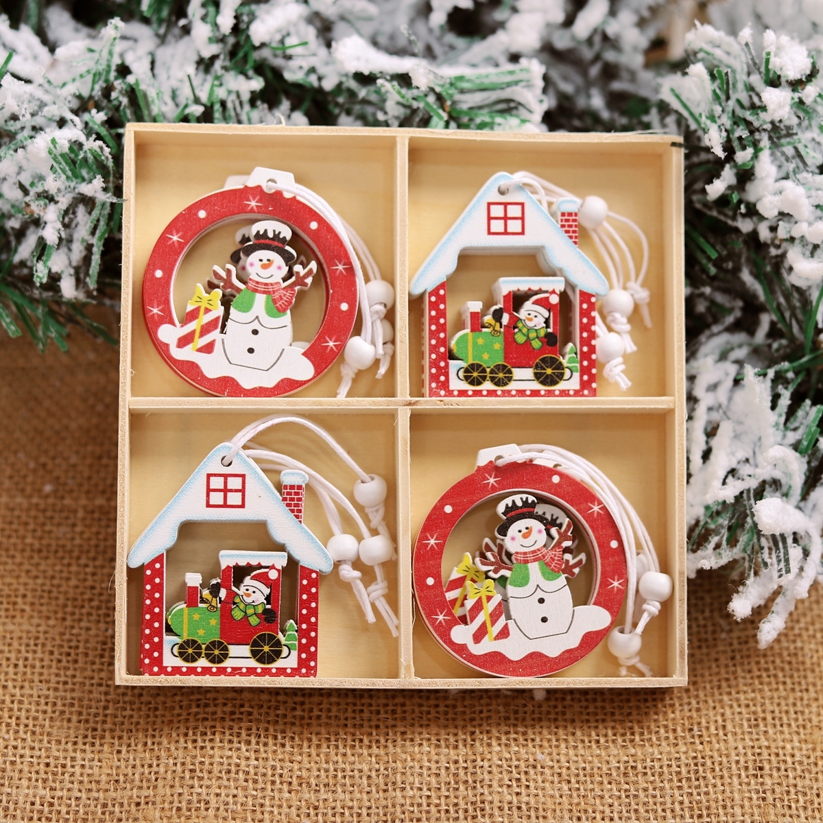 Christmas Wooden Pendant Merry Christmas Decorations for Home Cristmas Ornament Xmas Navidad Gifts Happy New Year 2023