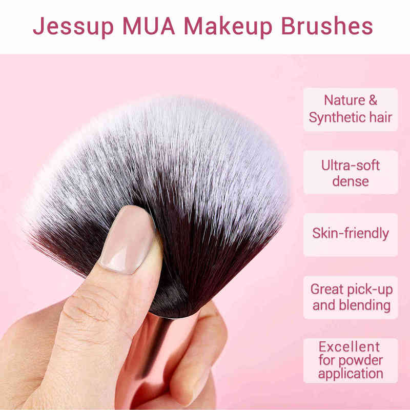 NXY Makeup Brushes Jessup Set Rose Gold Black Foundation Powder Eyeshadow Liner Brush Blending Highlighter Brocha Maquillaje 6 25pcs 0406