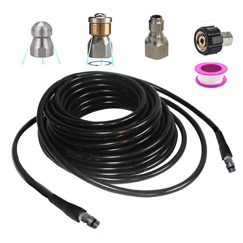 Water Gun & Snow Foam Lance 20M Explosion-Proof Dredging Device For High-Pressure Automobile Outlet Rubber Hose Sewer CleaningWater
Water Gun & Snow Foam Lance 20M Explosion-Proof Dredging Device For High-Pressure Automobile Outlet Rubber Hose Sewer CleaningWater