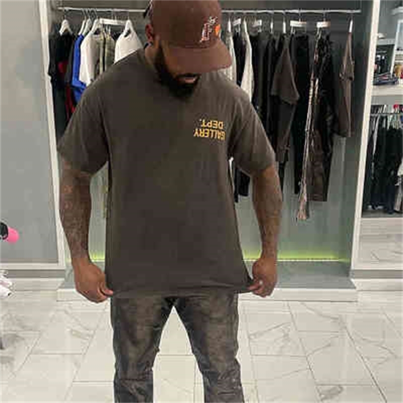 Designer T-shirt Gallerydept upside down high street wash old American fashion brand loose short sleeve women' t-shirt men, Wash black
Designer T-shirt Gallerydept upside down high street wash old American fashion brand loose short sleeve women' t-shirt men, Wash black