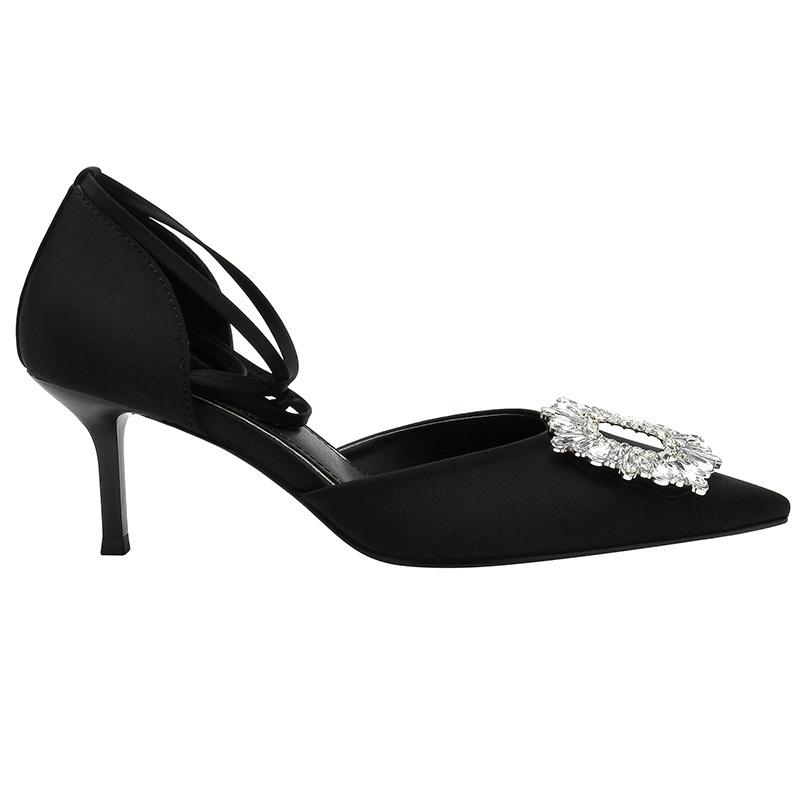 Dress Shoes Heels High Pointed Toe Pumps Fine Heeled 2022 Slip On Sandals Ladies Lace-Up Spikes Black Fashion Stiletto Latest
Dress Shoes Heels High Pointed Toe Pumps Fine Heeled 2022 Slip On Sandals Ladies Lace-Up Spikes Black Fashion Stiletto Latest