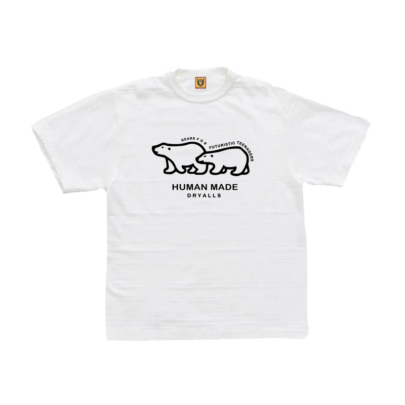 Mens Human Made T Shirt duck dog letter print doodle High Street Top Tees Men Women Casual Short Sleeve Tee shirt Cotton T-shirt Streetwear