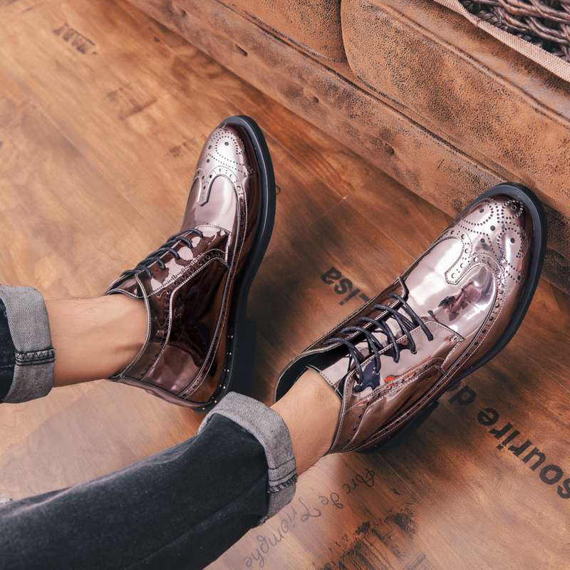 Men Shoes PU Leather Dress New Fashion High-quality Design Round Toe Lace Up Decoration Comfortable Classic Hot Sales DH908, Clear
Men Shoes PU Leather Dress New Fashion High-quality Design Round Toe Lace Up Decoration Comfortable Classic Hot Sales DH908, Clear