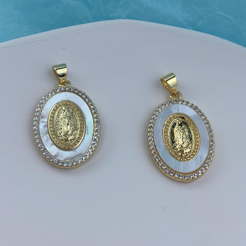 Pendant Necklaces Oval Gold Shell Zircon Virgin Mary Necklace Charms Jewelry Accessories Organizer
Pendant Necklaces Oval Gold Shell Zircon Virgin Mary Necklace Charms Jewelry Accessories Organizer