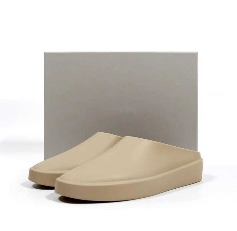 2025 NEW Women Men FEARs of GOD The California Slip-On Slide Pillow Slippers Beach Shoes Al Cement Concrete Blush Oat Cream Flats Sandals Mule Casual 