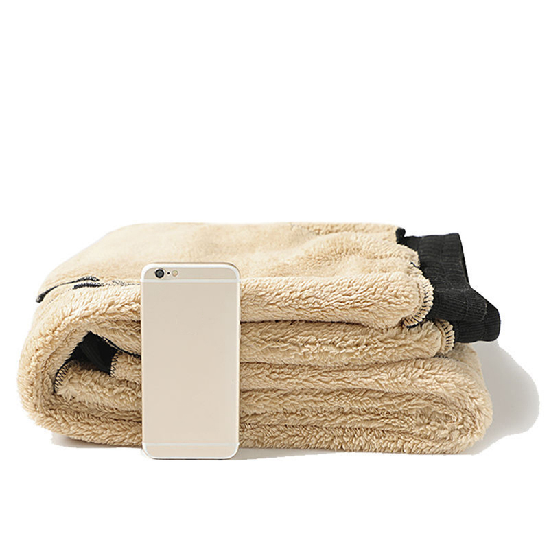 Mens Pants Winter Pants Men Fur Lined Joggers Men Thick Sweatpants Drawstring T 220823