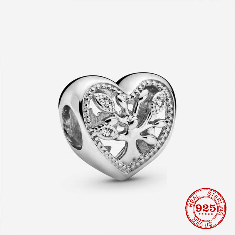 New Popular 925 Sterling Silver Hug Cactus Ferris Wheel Dog Cat Cross Fit Charm Bead Bracelet DIY Jewelry