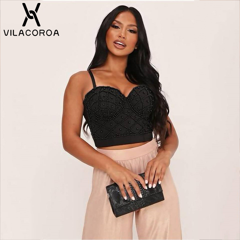 Corset Gothic sexy Camisole Top Women Solid Fashion High Waist Slim Crop Woman Party Temperament Commute Tube 220325