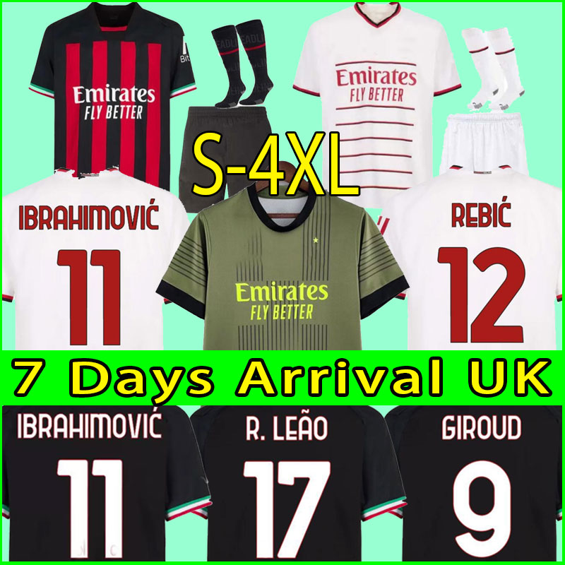 S- IBRAHIMOVIC 22 23 soccer jersey AC MILANS GIROUD R. LEAO BENNACER KESSIE ROMAGNOLI CALHANOGLU TONALI REBIC 2022 2023 away football shirt maillot men kids kit, Home
S- IBRAHIMOVIC 22 23 soccer jersey AC MILANS GIROUD R. LEAO BENNACER KESSIE ROMAGNOLI CALHANOGLU TONALI REBIC 2022 2023 away football shirt maillot men kids kit, Home