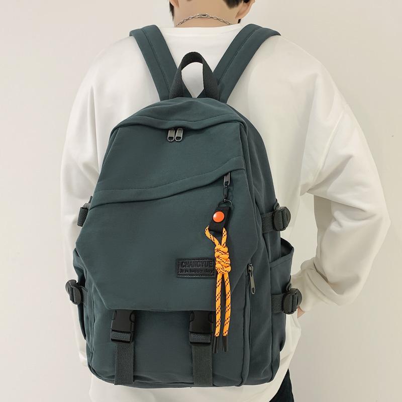 Backpack Solid Color Girl Canvas Fashion Inclined Zipper Men Travel Bag High Quality Cool Women Schoolbag Unisex BookbagBackpack, Black
Backpack Solid Color Girl Canvas Fashion Inclined Zipper Men Travel Bag High Quality Cool Women Schoolbag Unisex BookbagBackpack, Black