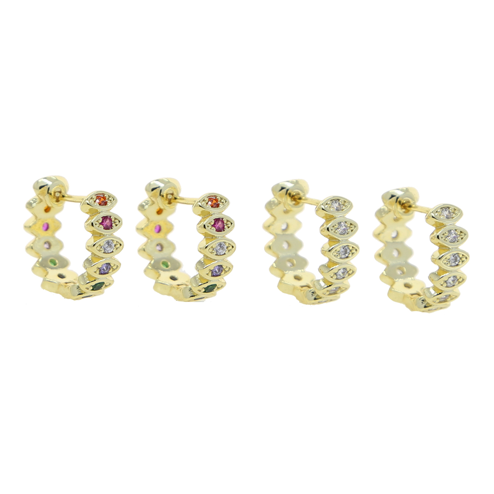 White Rainbow Cubic Zircon Stones Paved Huggie Hoop Earring with Gold Plated Round Stud Earring for Women Lady Party Jewelry Wholesale
White Rainbow Cubic Zircon Stones Paved Huggie Hoop Earring with Gold Plated Round Stud Earring for Women Lady Party Jewelry Wholesale