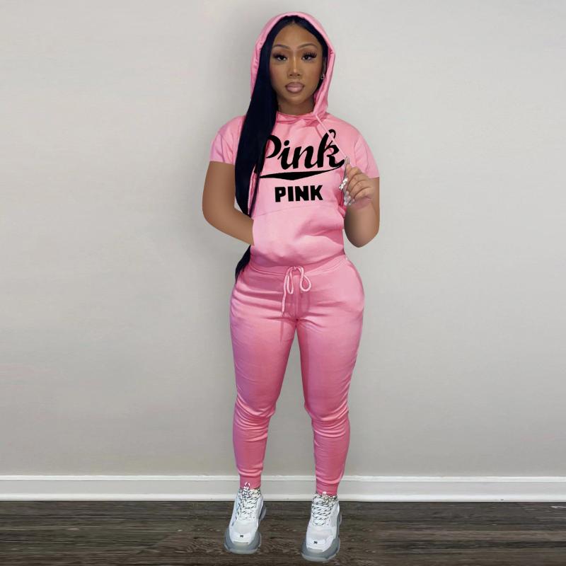 Women' Two Piece Pants VBPB 2022 Spring PINK High-end Tracksuits Casual Young Suitable Simple Hooded Short Sleeve + Long Women 2 Set, Black
Women' Two Piece Pants VBPB 2022 Spring PINK High-end Tracksuits Casual Young Suitable Simple Hooded Short Sleeve + Long Women 2 Set, Black