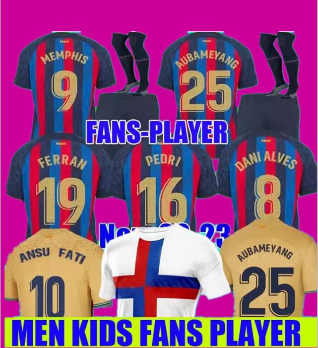Camisetas de football MEMPHIS LEWANDOWSKI PEDRI barcelona soccer jersey ADAMA FERRAN 21 22 23 ANSU FATI 2022 2023 F. DE JONG DEST kit shirt men kids sets home FANS PLAYER, 21/22 third ucl
Camisetas de football MEMPHIS LEWANDOWSKI PEDRI barcelona soccer jersey ADAMA FERRAN 21 22 23 ANSU FATI 2022 2023 F. DE JONG DEST kit shirt men kids sets home FANS PLAYER, 21/22 third ucl