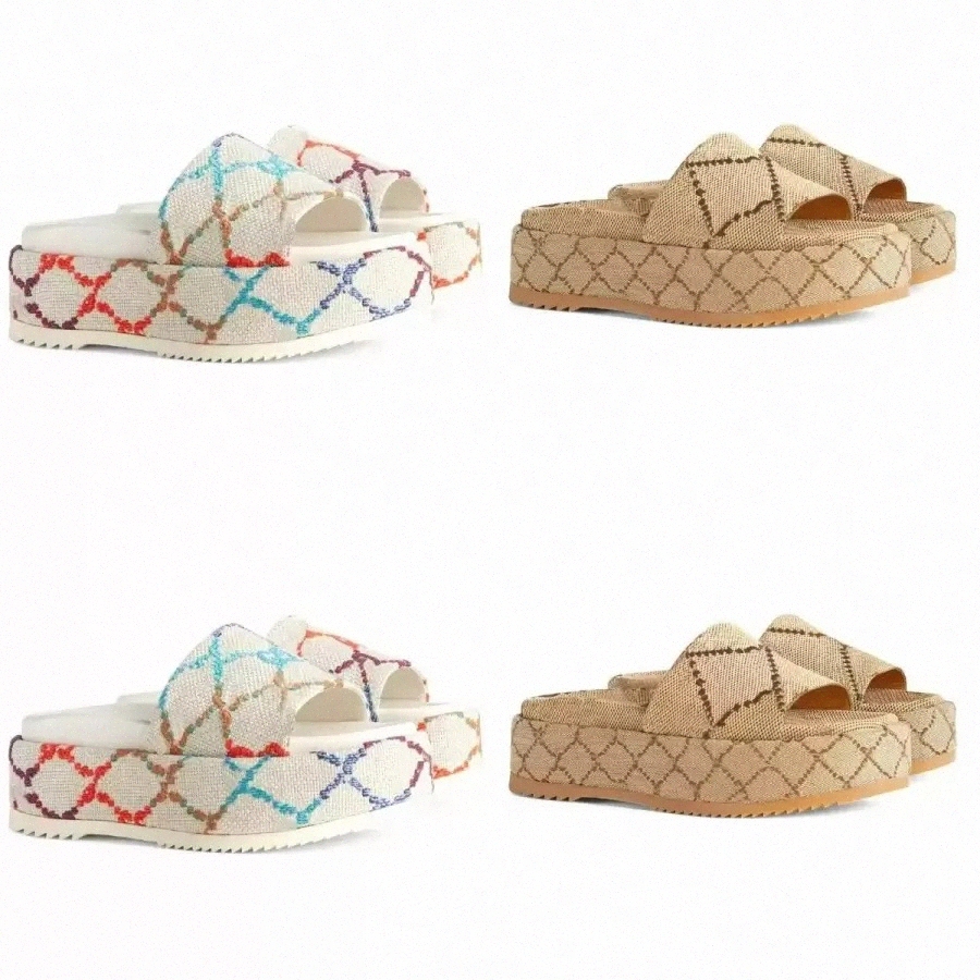 Fashion Womens Platform Sandals Slippers Embroidered Canvas Designer Slippers Slip-on Slippers Girls 60mm Canvas Covered guccie for men With Box and Dust Bag, 10
Fashion Womens Platform Sandals Slippers Embroidered Canvas Designer Slippers Slip-on Slippers Girls 60mm Canvas Covered guccie for men With Box and Dust Bag, 10