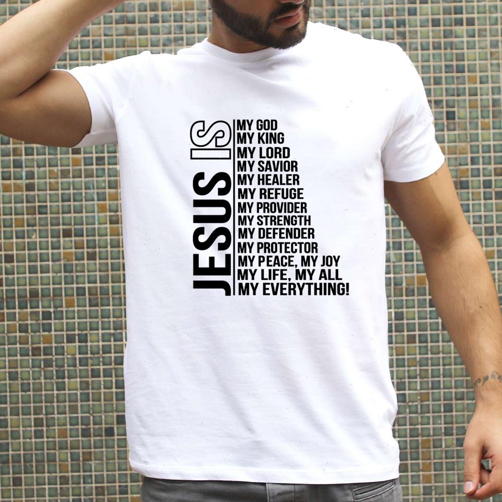 Jesus Is My God King Everything Mens Harajuku T Shirt Christian Religious Streetwear Short Sleeve Casual T-shirt Male Tees Tops, Color18
Jesus Is My God King Everything Mens Harajuku T Shirt Christian Religious Streetwear Short Sleeve Casual T-shirt Male Tees Tops, Color18