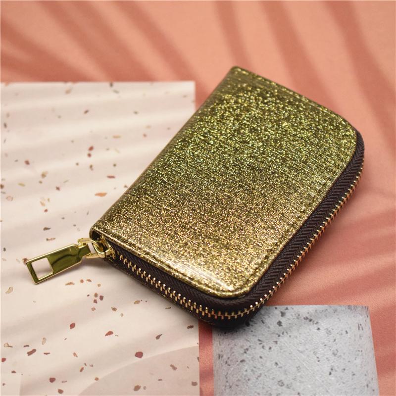 Card Holders Holder Wallet Women Gold/silver/green/black/purple ANTI-RFID Bank Case Zipper Bag 2022Card, Type b silver
Card Holders Holder Wallet Women Gold/silver/green/black/purple ANTI-RFID Bank Case Zipper Bag 2022Card, Type b silver