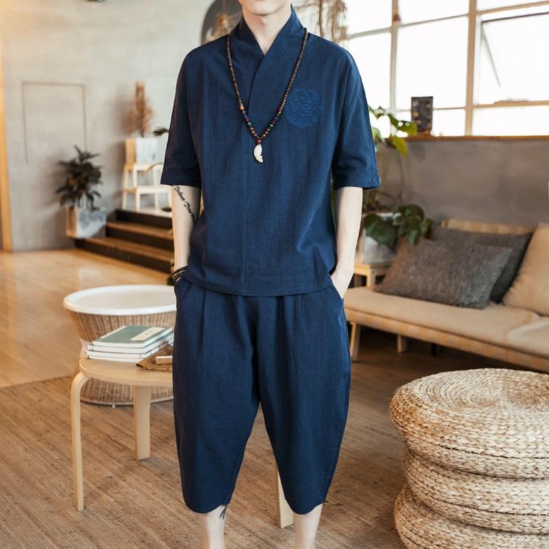Ethnic Clothing Traditional Chinese Style Summer Men Linen Tang Suit Short Sleeve T-Shirt Pant Set Oriental Costumes 10817Ethnic EthnicEthni
Ethnic Clothing Traditional Chinese Style Summer Men Linen Tang Suit Short Sleeve T-Shirt Pant Set Oriental Costumes 10817Ethnic EthnicEthni