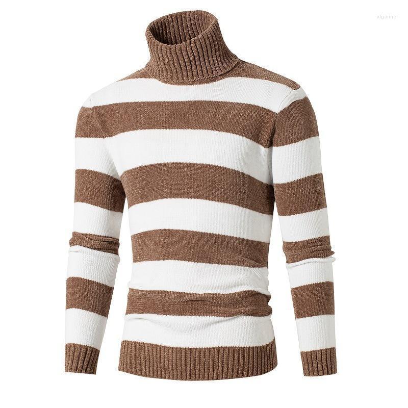 Men's Sweaters Winter Coat Cross-border Men's Knitwear Sweater Korean Slim High Collar Stripe Matching Color Bottom MenMen's Olga22, Black
Men's Sweaters Winter Coat Cross-border Men's Knitwear Sweater Korean Slim High Collar Stripe Matching Color Bottom MenMen's Olga22, Black